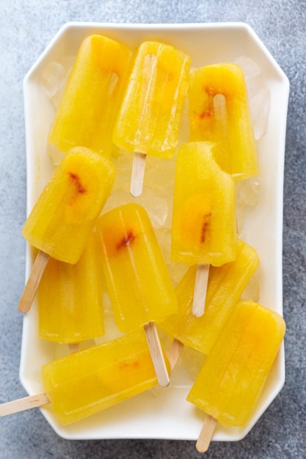 Peach Bellini Popsicles