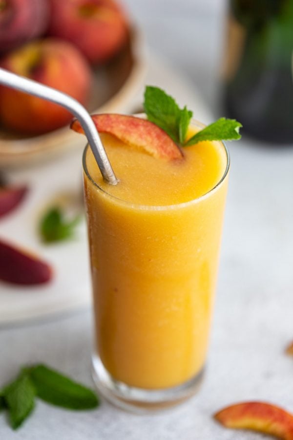 frozen peach bellini