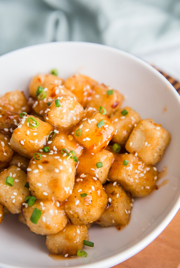 Crispy Tofu with Sweet Chile Sauce