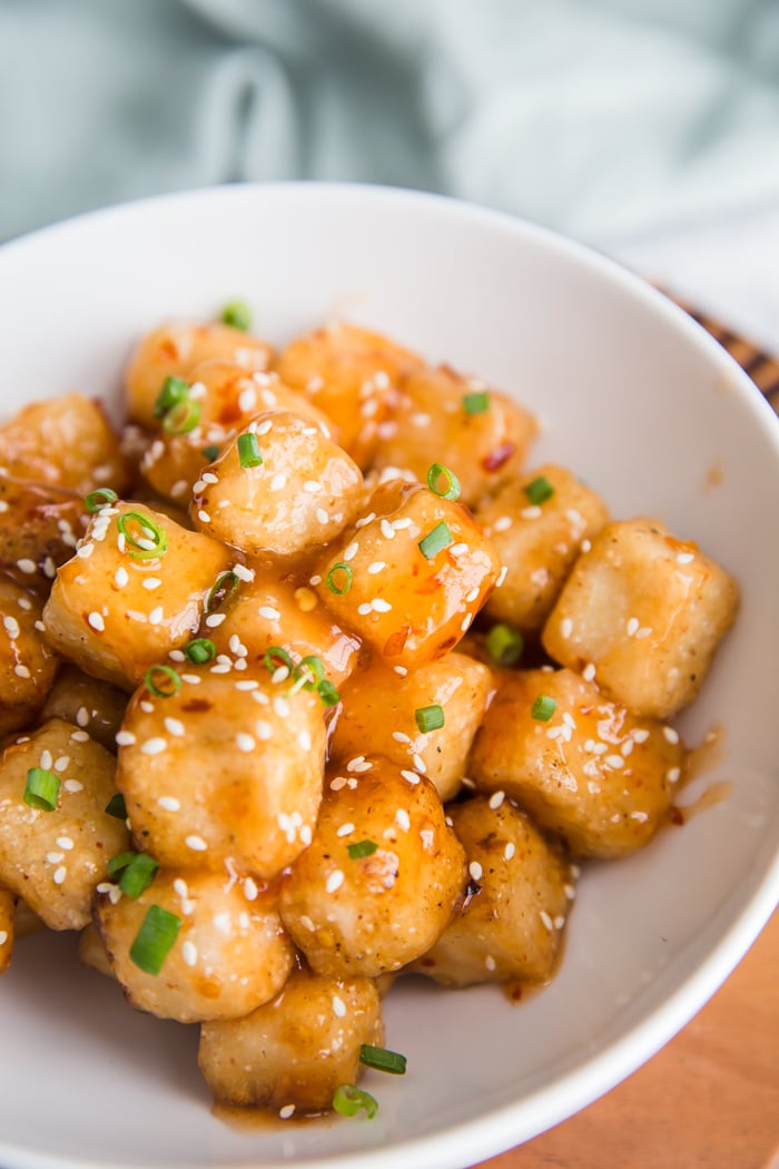 Crispy Tofu with Sweet Chile Sauce