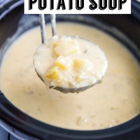 Crockpot Potato Soup- an easy and delicious slow cooker dinner!