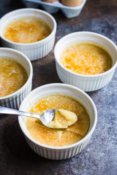 vanilla bean creme brulee