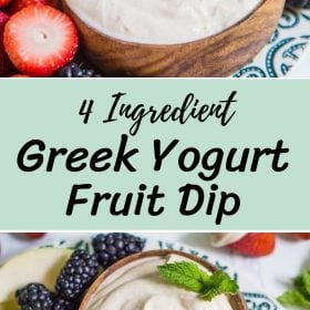 4 Ingredient Greek Yogurt Fruit Dip Recipe