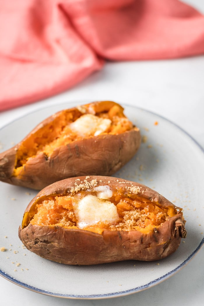 Instant Pot Sweet Potatoes- this recipe shows you how EASY it is to make perfect sweet potatoes right inside of your instant pot or pressure cooker.