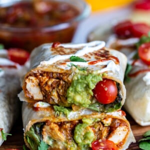 tofu burritos with guacamole