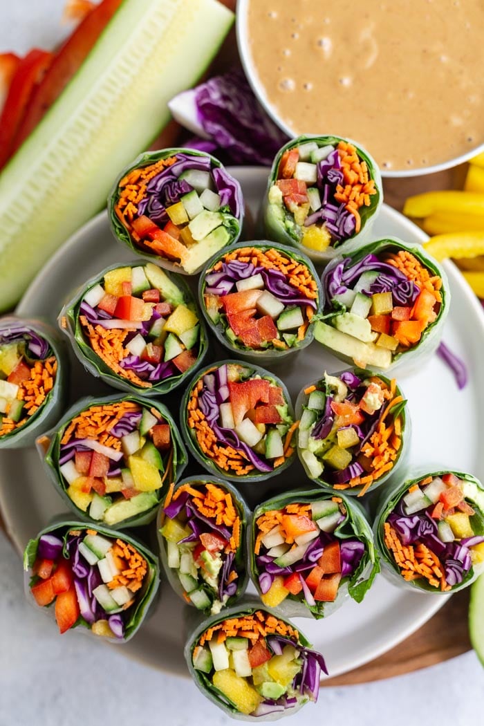 Easy vegan summer rolls