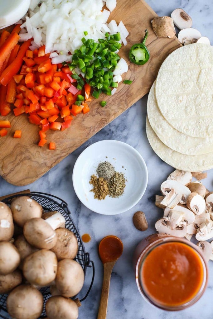 ingredients for homemade enchiladas