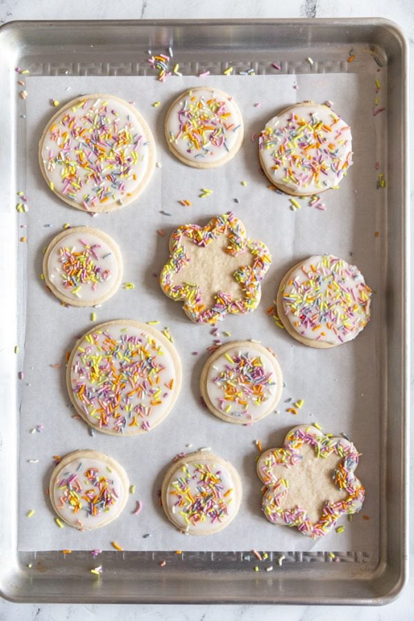 vegan iced sugar cookies